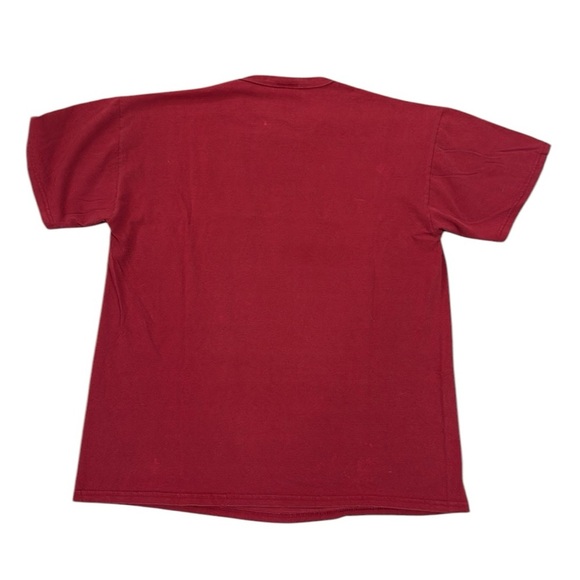 Vintage Russell Athletic Men’s Stanford Tee All Cotton Red White Spell Out Large - Picture 8 of 10